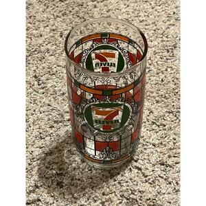 7 Eleven Glass Tumbler Vintage Red & Green PROP